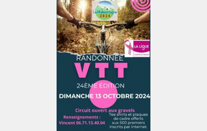 Rando La Malmontagne 13 octobre 2024