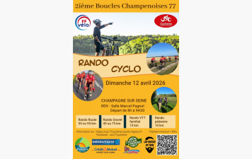 2ème Randonnée "Les Boucles Champenoises 77"